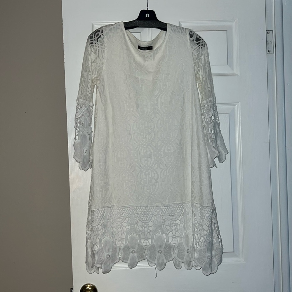 Boohoo White Dress
